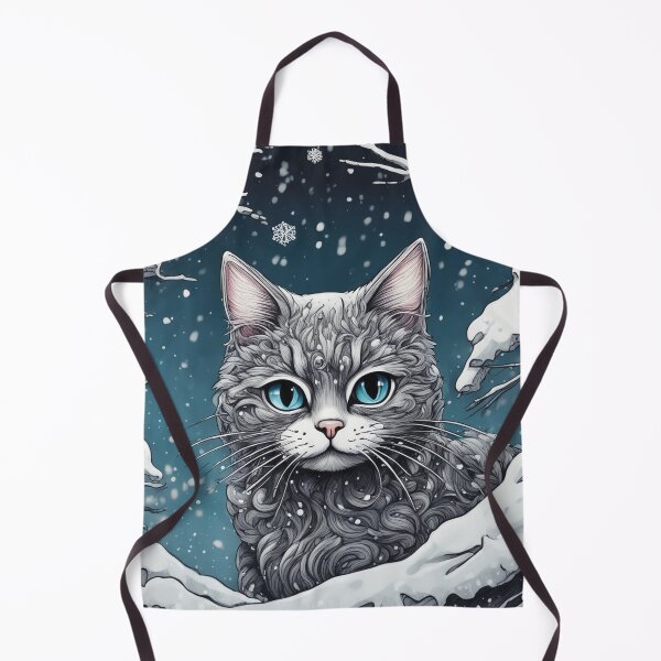 Item preview, Big blue eyes in the snow: A cat enchants winter designed and sold by FotoworldEdel.