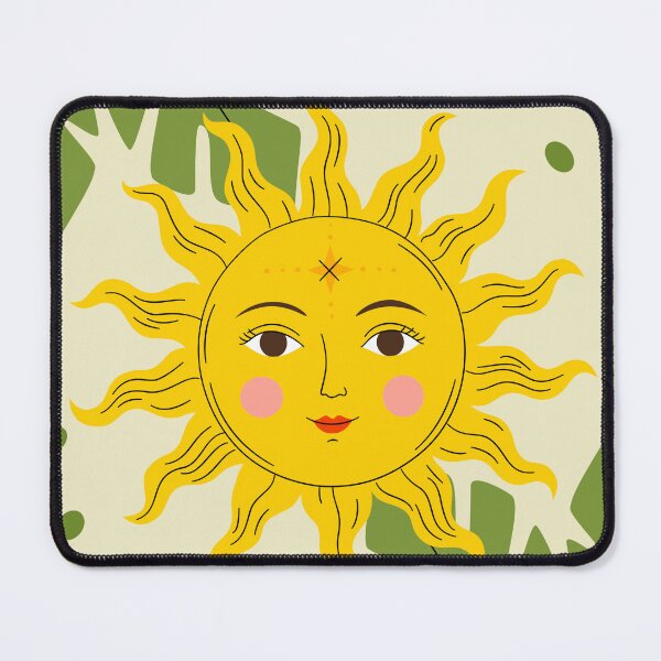 Item preview, Mystical Boho Sun and Tropical Botanical Leaves Art designed and sold by AllaMashycheva.
