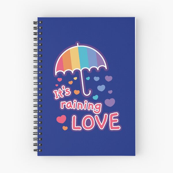 Item preview, It's Raining Love Cute Rainbow Umbrella Typography designed and sold by SolutionsArt.