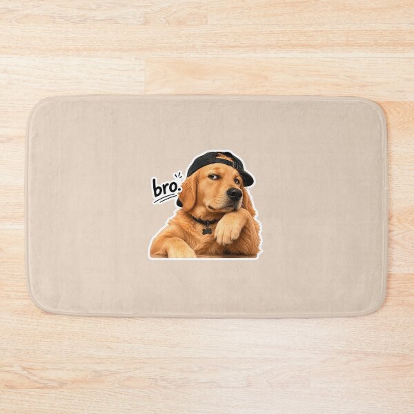 Item preview, Funny Side Eye Golden Retriever Meme Sticker | Cool Bro Dog Reaction Sticker designed and sold by Digital_products_0111.