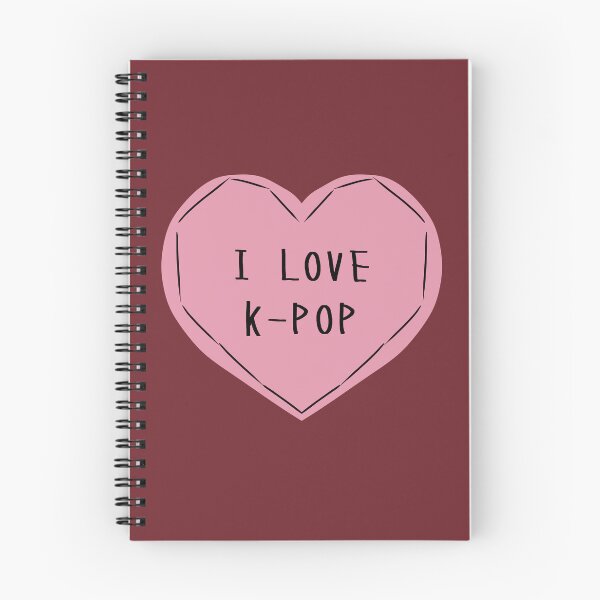 Item preview, I LOVE K-POP Pink Heart for K-POP Fans designed and sold by HugSomeNettles.