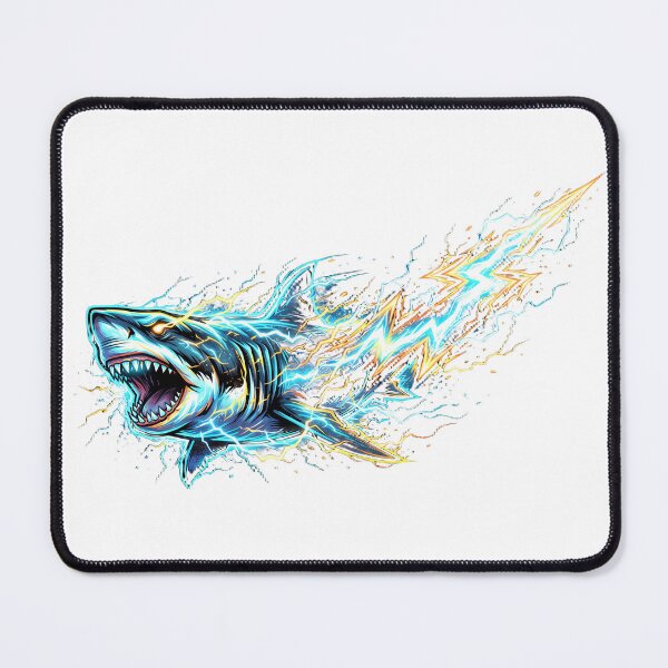 Item preview, Electric Shark Lightning Bolt - High Voltage Predator designed and sold by SwingShark.