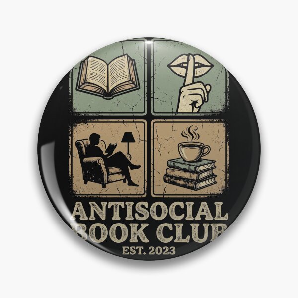 Item preview, Introvert Antisocial Book Club Vintage Reader designed and sold by AdyKurniawan.