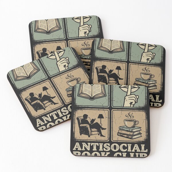 Item preview, Introvert Antisocial Book Club Vintage Reader designed and sold by AdyKurniawan.