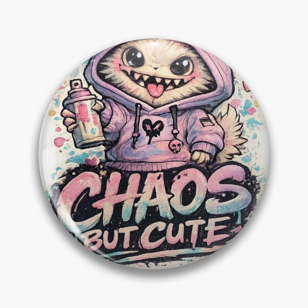 Item preview, Chaos But Cute – Kawaii Monster Graffiti Sticker designed and sold by Wander Pop Studio.