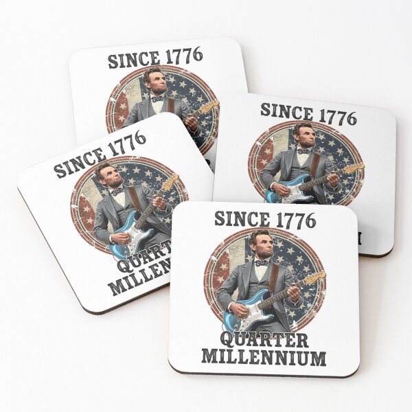 Item preview, Abraham Lincoln Playing Electric Guitar Vintage Patriotic Edgy Graphic designed and sold by Thread&Fable.