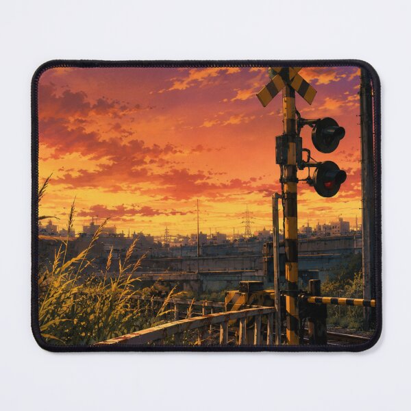 Item preview, Train Tracks Sunset - Lofi Anime Aesthetic designed and sold by bapupa.
