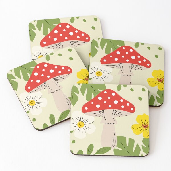 Item preview, Fairy-tale Mushroom & Floral Garden Botanical Art Print designed and sold by AllaMashycheva.