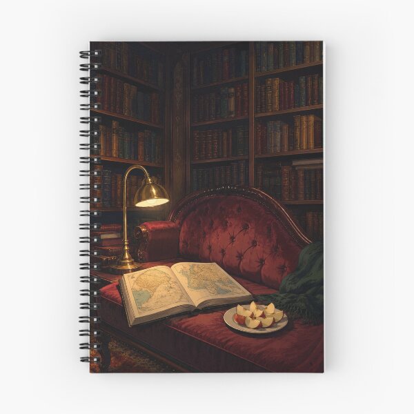 Aperçu de l'œuvre Bibliothèque du crépuscule - Art lofi créée et vendue par bapupa.
