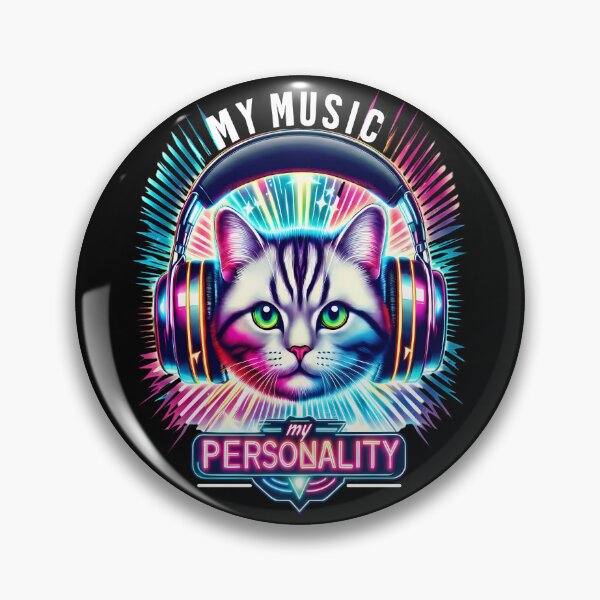 Item preview, Cat American Shorthair in  Headphones - World Music Day designed and sold by Art-Arcade6.