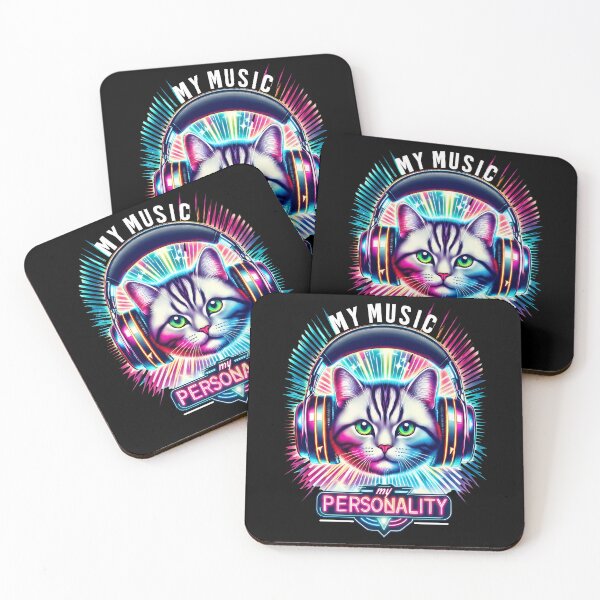 Item preview, Cat American Shorthair in  Headphones - World Music Day designed and sold by Art-Arcade6.