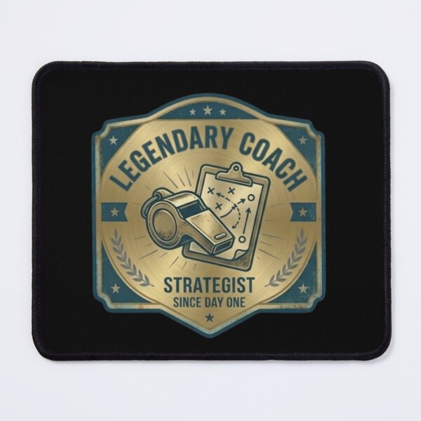 Item preview, Legendary Coach Strategist Sports Badge  designed and sold by KelliesGrafix.