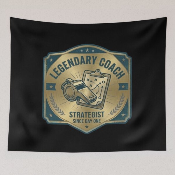 Item preview, Legendary Coach Strategist Sports Badge  designed and sold by KelliesGrafix.
