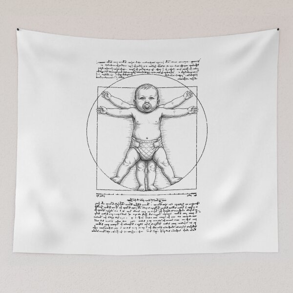 Item preview, New Mom Dad Baby Vintage Vitruvian Man Da Vinci Parent designed and sold by GrandeDuc.
