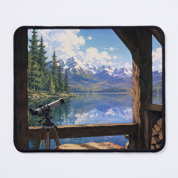 Item preview, Lakeside Cabin Window - Lofi Art designed and sold by bapupa.