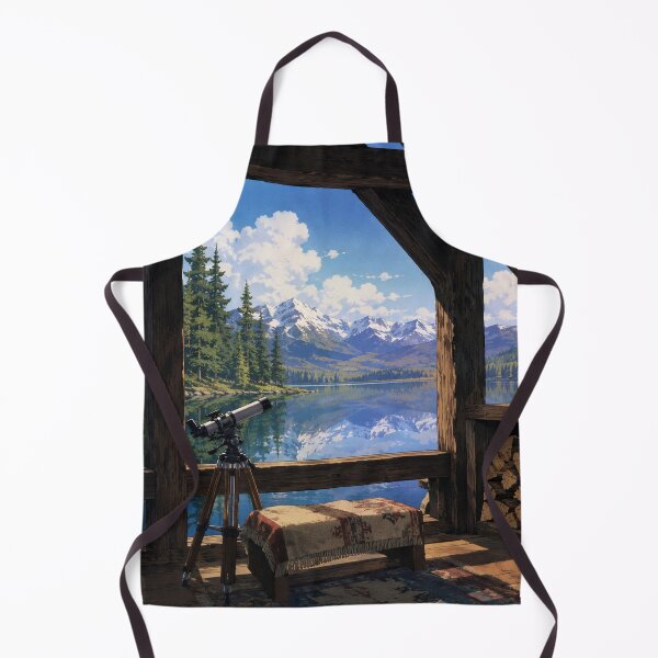 Item preview, Lakeside Cabin Window - Lofi Art designed and sold by bapupa.