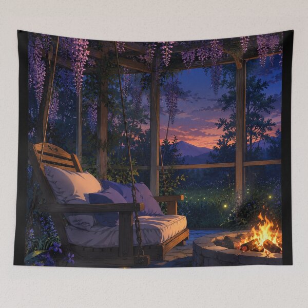 Item preview, Secret Garden Porch - Lofi Art designed and sold by bapupa.