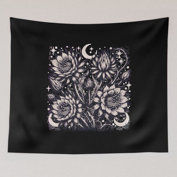 Item preview, Night Bloom Society Shirt Dark Floral Gothic Tee designed and sold by maxiprom.