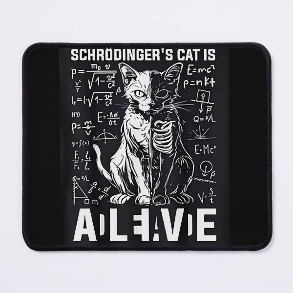 Item preview, Schrödinger’s Cat Is Alive Funny Quantum Physics Cat | Science Nerd Meme Tee designed and sold by AS94 Creative Designs.