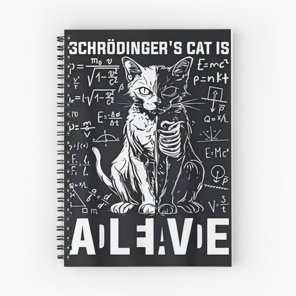 Item preview, Schrödinger’s Cat Is Alive Funny Quantum Physics Cat | Science Nerd Meme Tee designed and sold by AS94 Creative Designs.