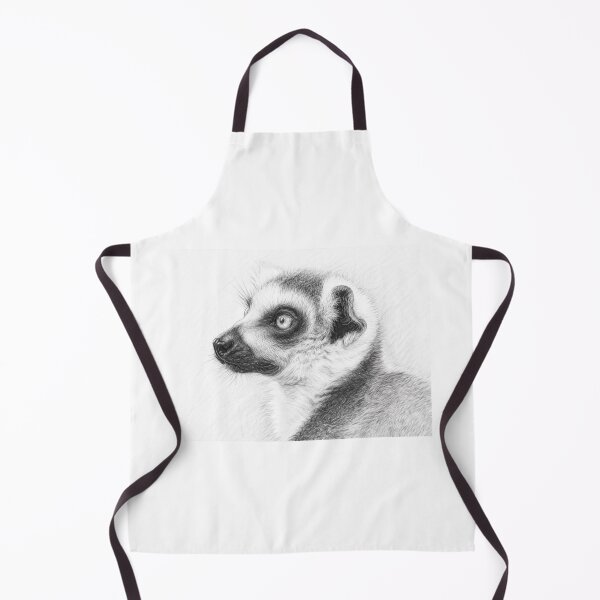 Item preview, Lemur Pencil Sketch Art Print | Black and White Wildlife Portrait | Realistic Lemur Drawing designed and sold by Leon Woods Pencil Art.