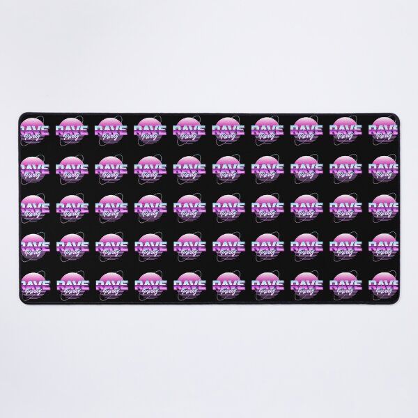Item preview, Rave Party 80s Synthwave Neon Planet Chrome Retro Stripe Typography Art designed and sold by DERA RAY.