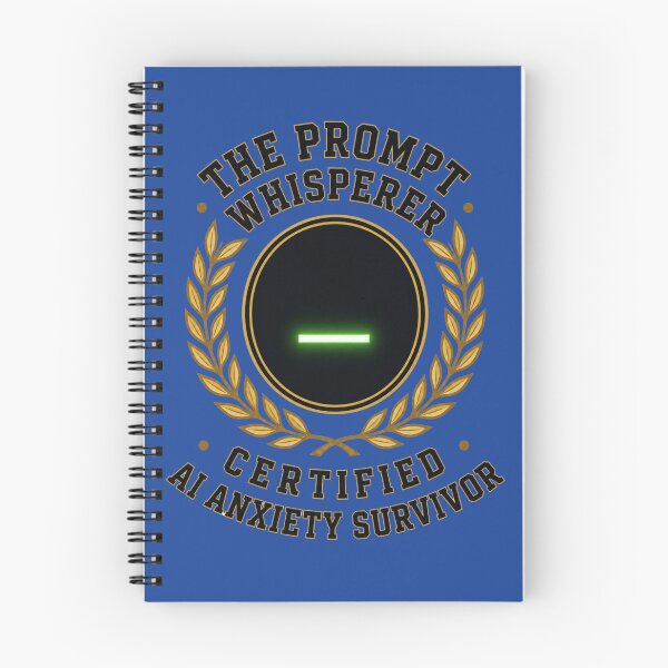 Item preview, The Prompt Whisperer Certified AI Anxiety Survivor Funny Tech designed and sold by PixelPublishing.