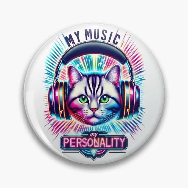 Item preview, Cat American Shorthair in  Headphones - World Music Day designed and sold by Art-Arcade6.
