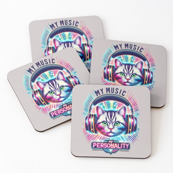Item preview, Cat American Shorthair in  Headphones - World Music Day designed and sold by Art-Arcade6.