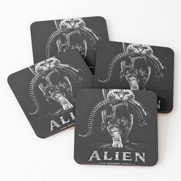 Item preview, Alien The Short Version Funny Cat Xenomorph Parody | Sci-Fi Horror Cat Meme designed and sold by AS94 Creative Designs.