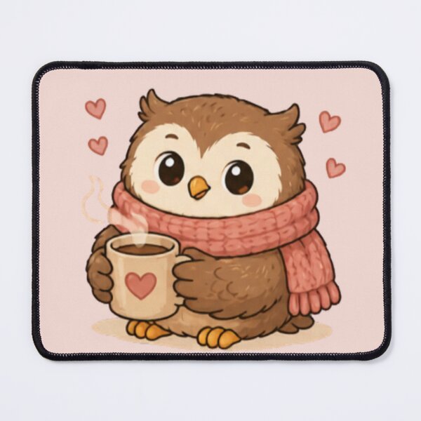 Item preview, Cozy Coffee Owl designed and sold by MellowMunchkins.