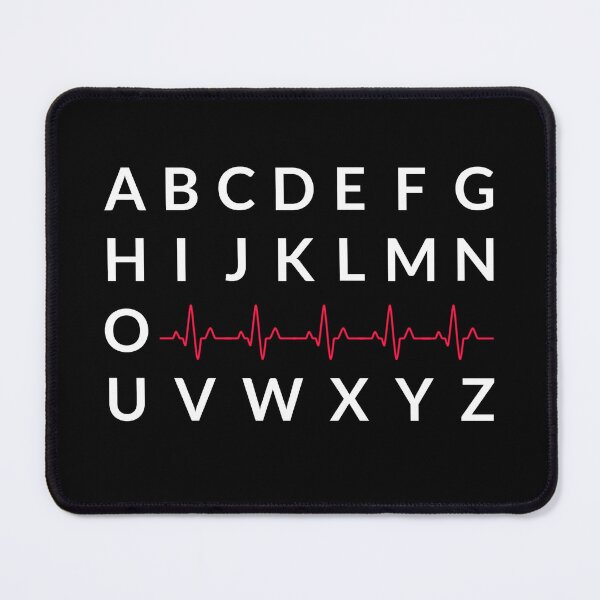 Item preview, PQRST Medical Alphabet ECG Heartbeat Nurse Doctor Healthcare Funny Design designed and sold by ZortexEG.