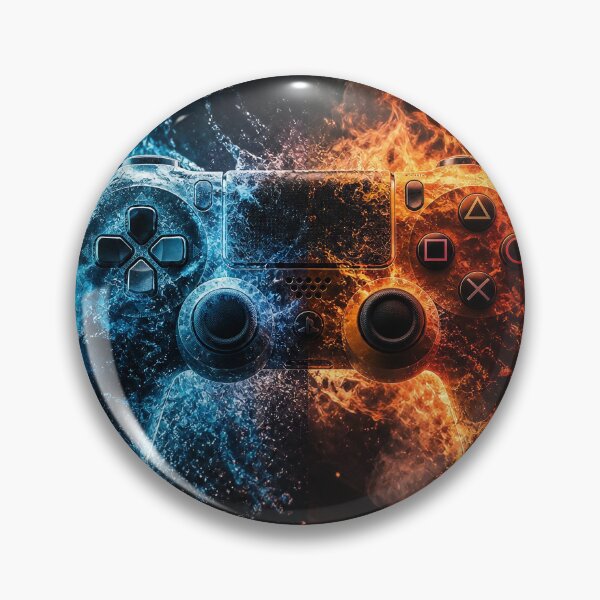 Item preview, Hyper Realistic Fire and Water Playstation Controller Art designed and sold by AgnesB77.