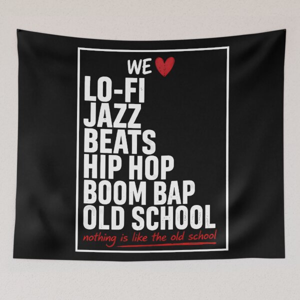 Item preview, WE LOVE LO-FI 3 – Old School Hip Hop Jazz Beats Streetwear Design designed and sold by Salimgor Hangaround Music.