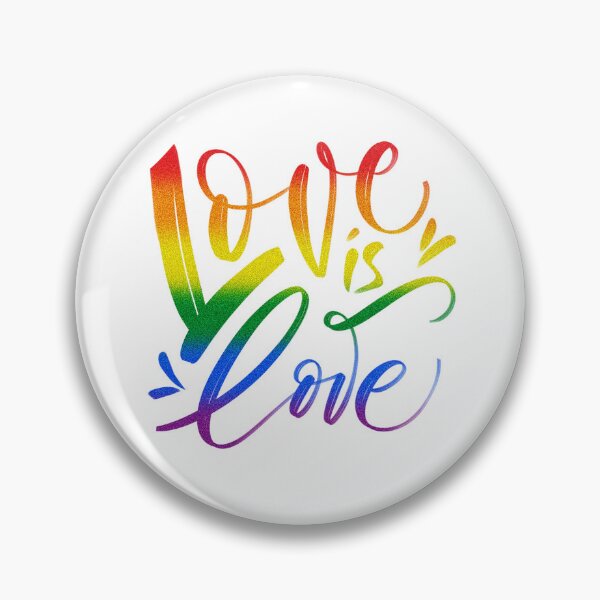 Item preview, Love Is Love Rainbow Glitter Calligraphy Typography designed and sold by SolutionsArt.