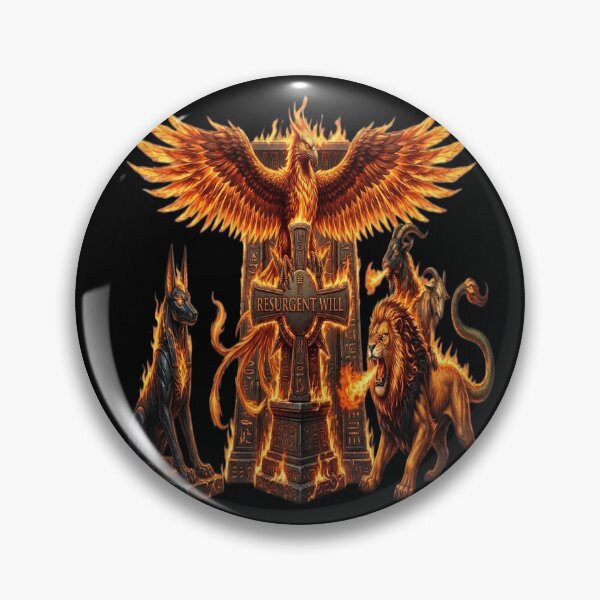 Item preview, The Phoenix and Mythical Fire Beasts designed and sold by Hieroglyphia.