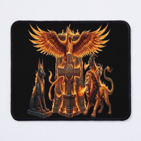 Item preview, The Phoenix and Mythical Fire Beasts designed and sold by Hieroglyphia.