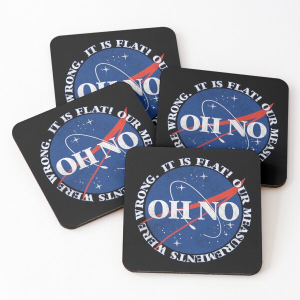 Item preview, OH NO! It IS flat - Nasa Meme  designed and sold by AestheticNow.