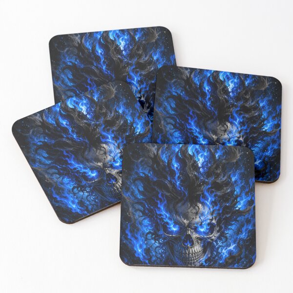 Item preview, Inferno Skull Spirit | Blue Flame Dark Artwork designed and sold by Sticleg.