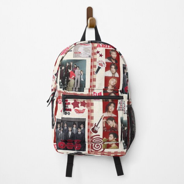 Item preview, BTS Arirang Collage | Vintage Red Kpop Aesthetic Poster designed and sold by KryaArts27.
