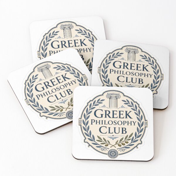 Item preview, Greek Philosophy Club Heritage Typography Design designed and sold by ArtsyExplorer.