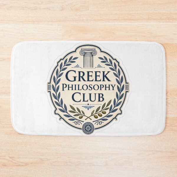 Item preview, Greek Philosophy Club Heritage Typography Design designed and sold by ArtsyExplorer.