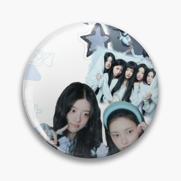 Item preview, ILLIT Blue Aesthetic Collage Wallpaper | Cute Y2K Kpop designed and sold by KryaArts27.