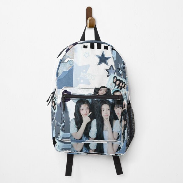 Item preview, ILLIT Blue Aesthetic Collage Wallpaper | Cute Y2K Kpop designed and sold by KryaArts27.