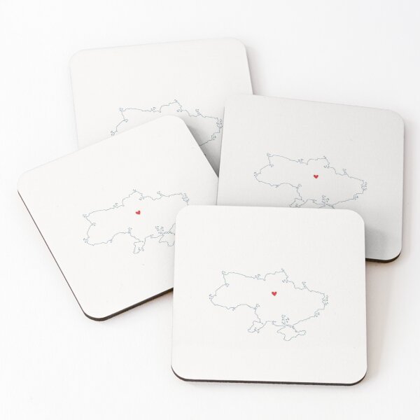 Item preview, Ukraine Heart Map – Minimal Ukrainian Love Design designed and sold by     Pink Chaos Club.