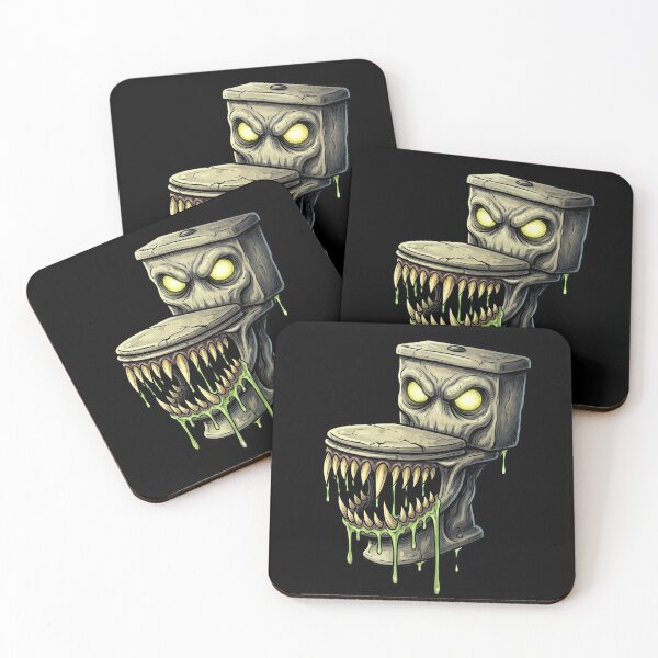 Item preview, Creepy Toilet — Monster Toilet Horror Cartoon designed and sold by David Mateo ArtWorks.