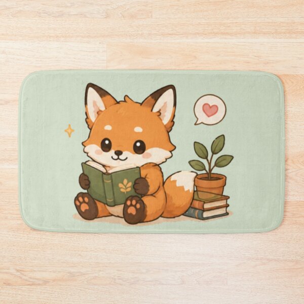 Item preview, Cute Bookworm Fox designed and sold by MellowMunchkins.