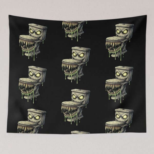 Item preview, Creepy Toilet — Monster Toilet Horror Cartoon designed and sold by David Mateo ArtWorks.