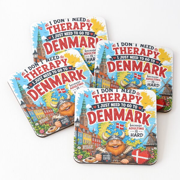 Item preview, I Don’t Need Therapy I Just Need Denmark Shirt | Funny Viking Hygge Denmark Travel Graphic Tee | Copenhagen Scandinavian Souvenir designed and sold by Sushikidsntod.