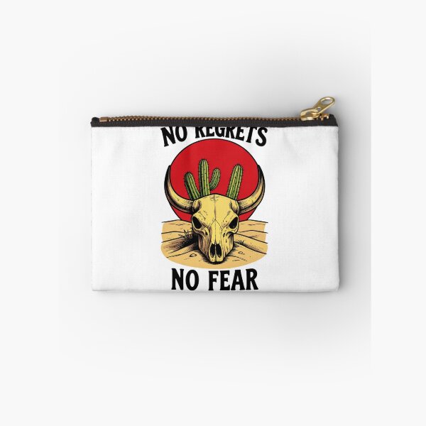 Item preview, No Regrets No Fear Bull Skull Desert Cactus Western Art     designed and sold by M.Store.